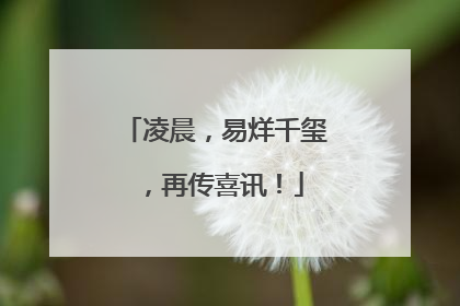 凌晨，易烊千玺，再传喜讯！